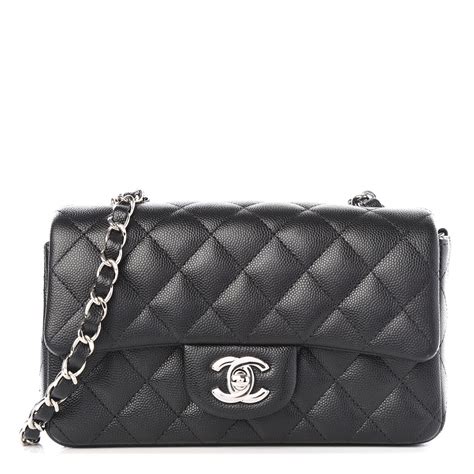 chanel mini caviar rectangular|CHANEL Caviar Quilted Mini Rectangular Flap Charcoal.